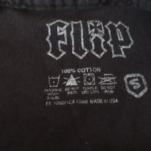 Vintage y2k Flip Skateboards TShirt camo  made in usa Small - Picture 4 of 4